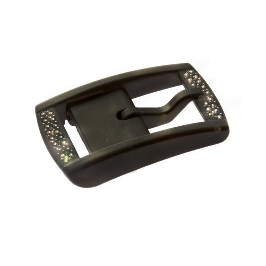BASIC BUCKLE BLACK FLAKE (SWAROVSKI)