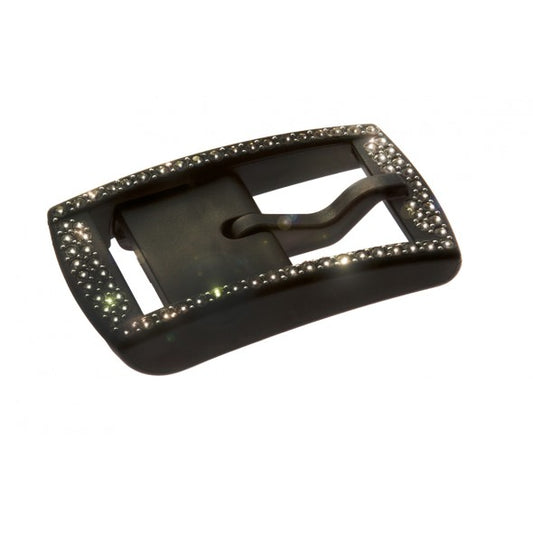 BASIC BUCKLE BLACK GLITTER (SWAROVSKI)